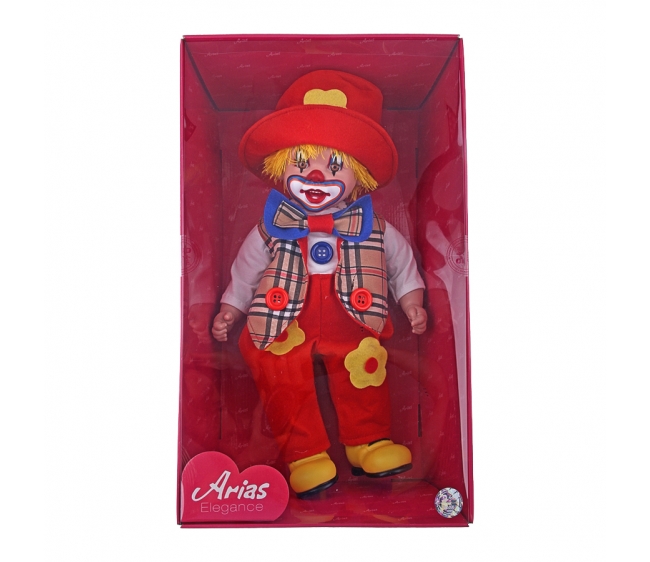 Мягконабивная кукла из серии Arias Elegance – Клоун, 50 см., в коробке  